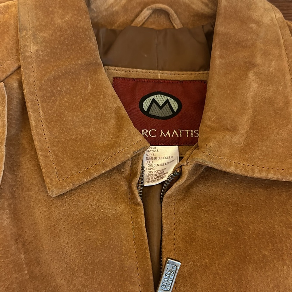 Marc Neiman Suede Fringe Leather Jacket in Tan - Picture 4 of 10